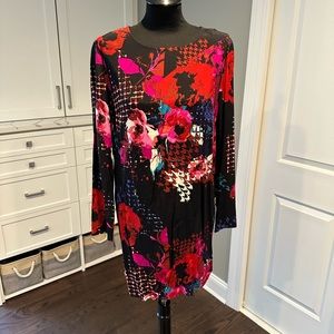 WAYF Long Sleeve Floral Shirt Dress - NWT - Size M